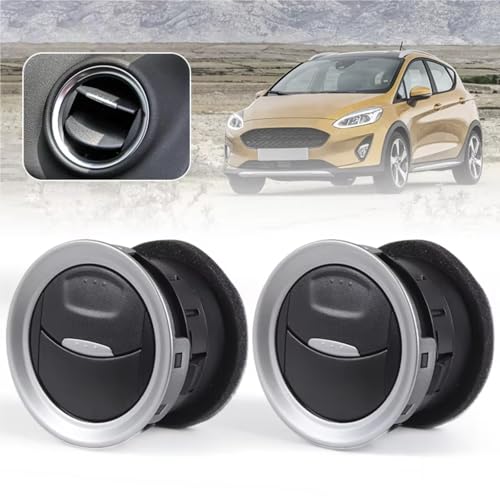 Panneau diffuseur de climatisation haut de gamme noir pour Ford Fiesta 2006-2016 - 2