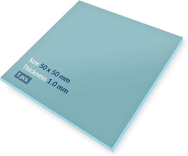 ARCTIC TP-2 (APT2560): Podkładka przewodząca ciepło, Economic Thermal Pad, 50 x 50 x 1,0 mm (1 szt.) - doskonałe przewodzenie ciepła, niska twardość, idealne wypełnienie szczelin - Niebieska
