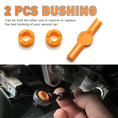 134193 Gear Shift Bushing for Nissan Armada Pathfinder Frontier Titan, Transmission Shifter Linkage Cable Bushing Repair Kit Xterra Infiniti QX56 QX80 Suzuki Equator 349351LA0A,34935ZR00A (4Pcs) - Thumbnail 6