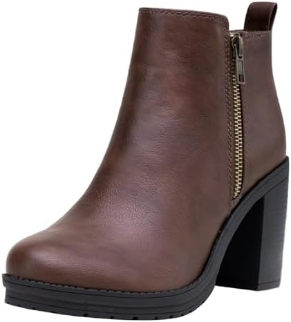 Jeossy Women's 9676 Ankle Booties Platform Chunky Heel Boots