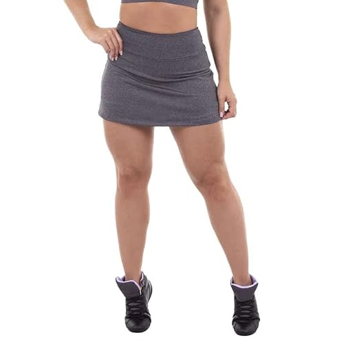 Short Saia Tapa Bumbum Feminino Cintura Alta Suplex Cós Alto Academia Fitness Ginástica Roupas de Ac