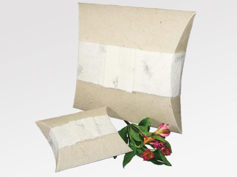 Biodegradable Cremation Ashes Urn - Suitable for Water Burial - Companion Size two person - JOURNEY EARTHURN Pillow urn Water cremation (Natural)