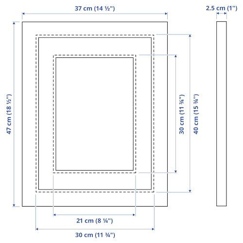 Cadre EDSBRUK 30x40 noir ProTuning encadrement mural