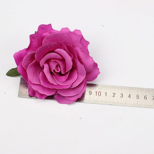Wambere Pack of 2 Women's Rose Hairpin Corsage Flower Hair Clips Brooch Hair Accessories Hair Clips Headwear for Wedding Party Prom Beach Accessories Light Pink - Image 4