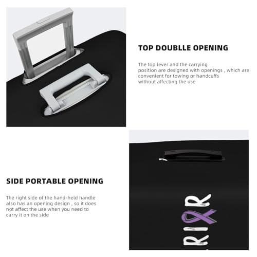 Travel Luggage Cover Warrior Lymphoma Cancer Awareness Fashion Washable Baggage Suitcase Protector Fit For Luggage Small4