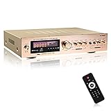 amplificador 2000w rms 2 ohms Conversión de potencia 115V / 230V, con control remoto.
