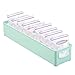 mDesign Plastic Storage Organizer Bin for Kitchen Cabinet, Pantry, Refrigerator, Countertop - BPA Free - Breast Milk, Bottles, Sippy Cups, Kids/Toddlers Food Pouches, Baby Food Jars - Mint Green