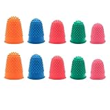 Fingerspitzen aus Gummi, mehrfarbig, wiederverwendbar, für Geld, Zählen, Papier, Sortieren, Basteln, 10 Stück
