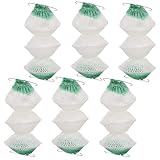 Lnngub 6 Pcs 3-Layer Propane Lantern Mantles Insta-Clip 2#95 Mantles Lantern Mantles Gas Lantern Mantles with 2 Install Clip Accordion Shape Mantles for Gas Lantern Propane Lantern Camping Lantern