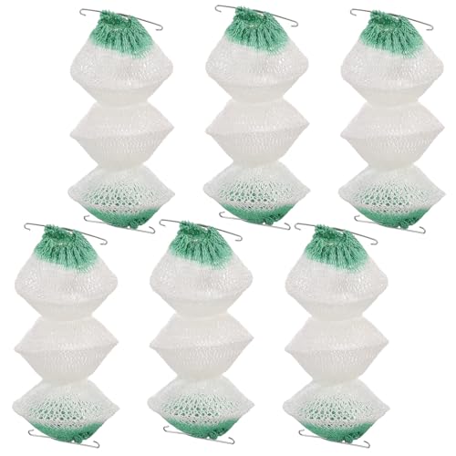 Lnngub 6 Pcs 3-Layer Propane Lantern Mantles Insta-Clip 2#95 Mantles Lantern Mantles Gas Lantern Mantles with 2 Install Clip Accordion Shape Mantles for Gas Lantern Propane Lantern Camping Lantern