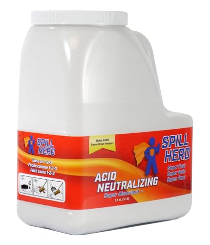Spill Hero (XSORB) Acid Neutralizing Absorbent, 5.4 qt. Bottle