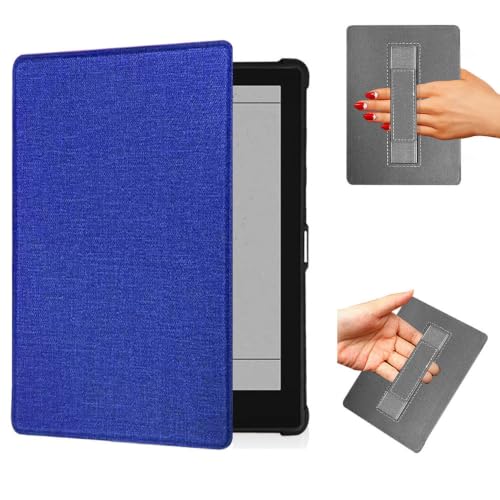 Funda para Boox Poke 7 y Pro de cuero con soporte plegable y protección bumper color azul