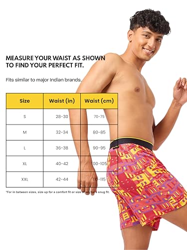 Image of Bummer Micro Modal Boxer Shorts for Men - Ultra Soft & Breathable, 3 Times Softer Than Cotton, Anti-Bacterial, Stretchable for Ultimate Comfort & Style, Pack of 1 (A Shark Tank Product)