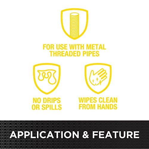 Hercules 15620 Real-Tuff Heavy Duty Ptfe Pipe Thread Sealant, White, 8 Oz #TOP4