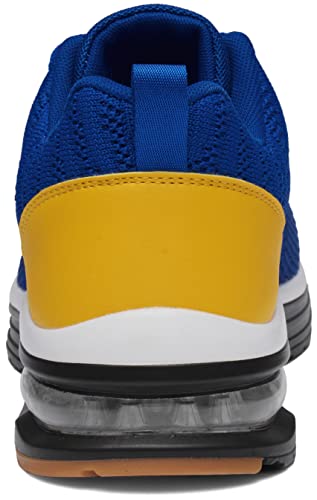Mishansha Men's Trail Running Shoes Sport Gym Jogging Walking Shoes Mesh Breathable Lightweight Sneakers Air Cushion Slip On Tennis Shoes Dark Blue Us7 #TOP3