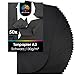 Produktbild OfficeTree 50 x Tonpapier Schwarz A3 130g - Schwarzes Tonpapier A3 - Bastelpapier Schwarz - Tonzeichenpapier A3 Schwarz zum Basteln & Malen & Drucken