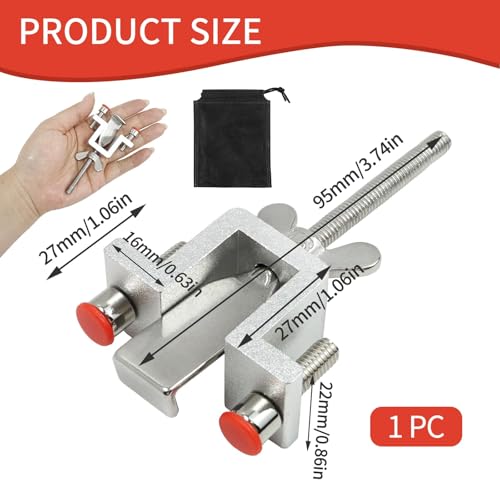 Tragbares Türschloss aus Edelstahl, Verstellbare Sicherheits-Sperre mit Aufbewahrungstasche, Robustes Portable Door Lock für Reisen, Hotels, Wohnungen und Zuhause, Silber