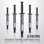 dracaena.io 5 pack of 4g Carbon-Based Thermal Paste, High-performance Compound for CPUs, Consoles, GPUs, Laptops. Thermal Interface Material-CT9,High Conductivity,Long Durability,Non-Conductive Design - Image 5