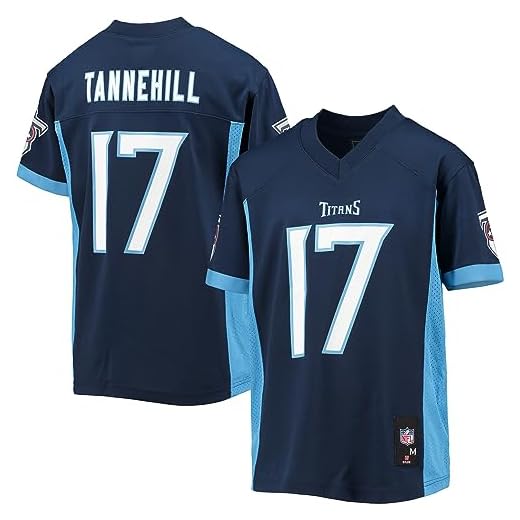 Outerstuff Youth Ryan Tannehill Navy Tennessee Titans Replica Player Jersey