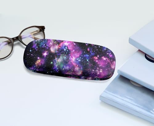 Image of WIRESTER Hard Shell Eyeglasses Case, Clamshell Sunglasses Holder Protective Cover with Microfiber Cloth