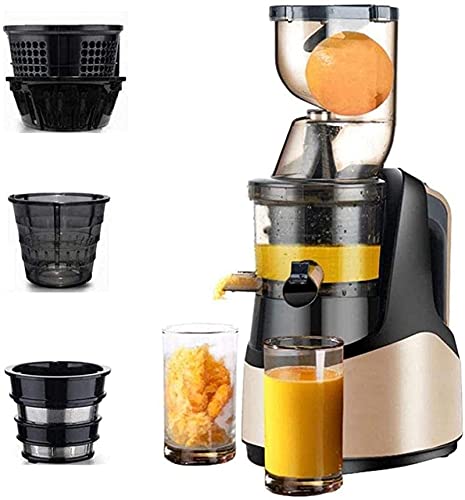 MIIKHI Fully Automatic Citrus Juicer with Separation of Juice Residues Juice Machine Household Fruits and Vegetables Multifunctional Juice Fryer with Cleaning Net Cleaner Cream