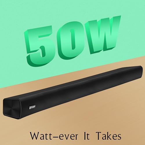Image of Target TT-101 + Premium Sound Bar with Multi-Connectivity, HDMI ARC,Bluetooth,USB, AUX, Optical Ports, Home Theatre System RMS 50 Watts