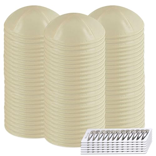 Image of Zion Judaica Deluxe Raw Silk Kippot Bulk Packs or Single Kippah Includes Free Clips