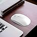Wireless Mouse for Laptop, J JOYACCESS Silent Stream line Optical Cordless Mouse with USB Nano Receiver and High Precision 2400 DPI-Silver+White