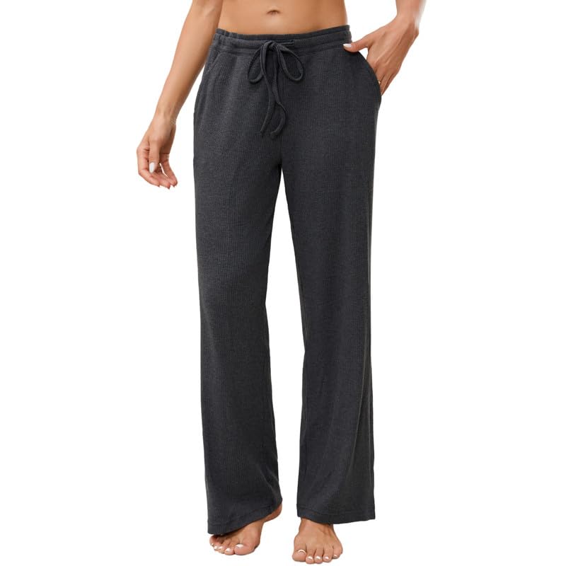 HEARTNICE Women's Pajama Pants with Pockets, Soft Comfort Lounge Sleep Pant Loose Stretch Pj Bottoms