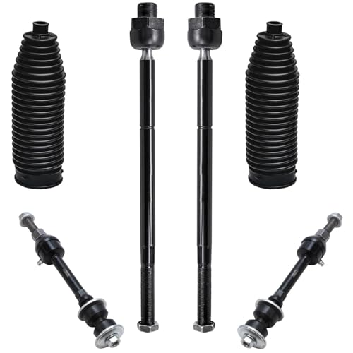 Image of Detroit Axle - 2WD Front End 12pc Suspension Kit for Dodge Ram 1500, 2006 2007 2008, 2 Upper Control Arms 2 Lower Ball Joints 4 Inner & Outer Tie Rods 2 Boots 2 Sway Bars Replacement 5 Lugs