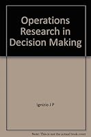 Operations research in decision making 0844806706 Book Cover