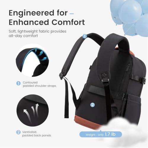 Image of Bayne Women's Office Backpack, Backpack Bags for Women, Laptop Bags for Women Office Use, Backpacks for Womens, 14 inch Laptop Backpack Bags for Womens