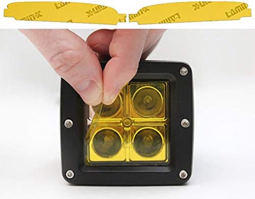 Lamin-x Cubiertas de luz antiniebla amarillas de ajuste personalizado para Chevy Camaro SS (16-18)