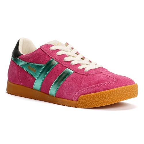 Image of Gola Women's Elan Glitz Suede Sneakers