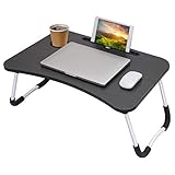 【UMWELTSCHUTZ MATERIALIEN】 Der Laptop-Betttisch besteht aus MDF-Massivholz-Spanplatten, ist sicher und umweltfreundlich. Die Beine bestehen aus einem Rohr aus Aluminiumlegierung, sind stärker und robuster. Die gebogene ergonomische Tischplatte ist zum Sitzen ausgelegt. nicht leicht zu dehnen, feuchtigkeitsbeständig, kratzfest, hochtemperaturbeständig.