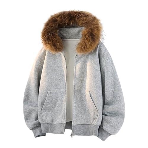 Manteau polaire pour homme chaud avec sa capuche intégrée en fourrure
