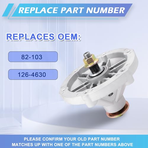 JXJKCZ 44" 48" 52" 60" Mower Deck Spindle 126-4630 Fit for Exmark Radius E-Series Radius S-Series RAE708 RAE702 RAS720 RAS740 RAE702GEM44300 RAE708GEM44300 RAE708GEM48300 RAE708GEM52300 Lawn Mower by JXJKCZ - Used condition - Image 2