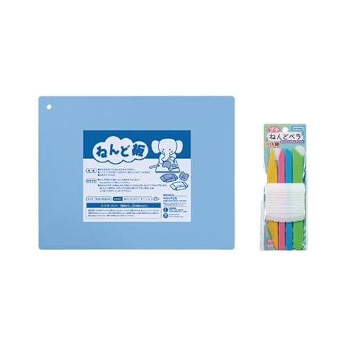 ねんど板&ねんどべラセット(ブルー)