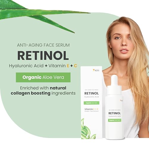 Swedish Nutra Anti-Ageing Retinol Face Serum, 30 ml, White/Yellow, 30 ml (Pack of 1) - Image 2