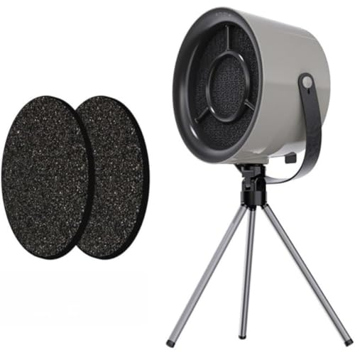 MsiDtsoy 卓上換気扇 焼肉煙吸引機 ポータブル換気扇 小型吸煙機 移動可能 (ダークグレー*2フィルター)