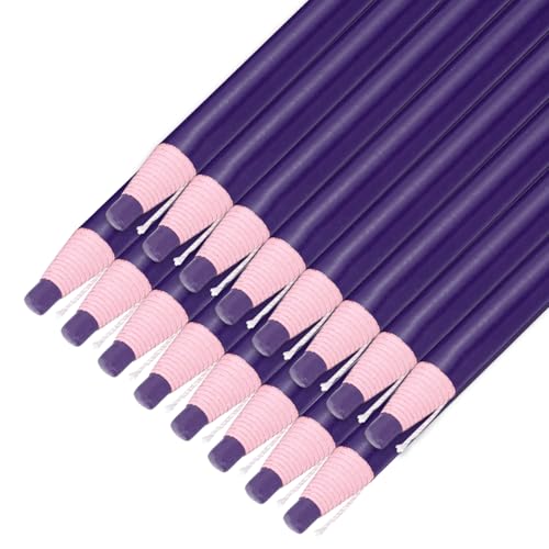 sourcing map 16 lápices de grasa despegables, marcadores de porcelana de color para papel de plástico y vidrio, lápices de cera que no afilan para colorear y marcar dibujos, color morado