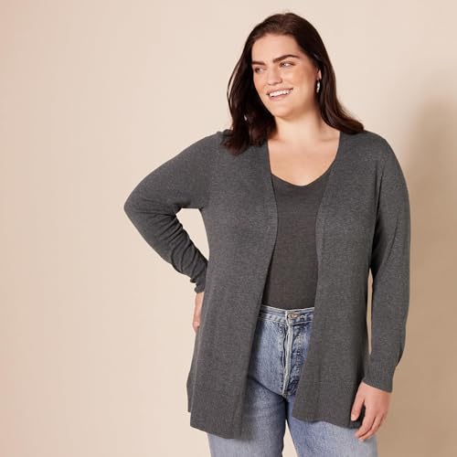 Image of Amazon Essentials Women's Lightweight Long Sleeve Open-Front Cardigan Sweater (Available in Plus Size)