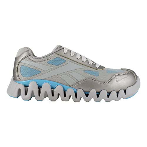 Reebok Work Women's Zig Pulse Work Grey and Powder Blue Composite Toe Boots by Reebok - Image 2