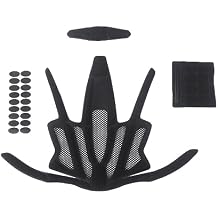 Helmet Inner Padding Net Foam Pads Kit Sealed Sponge Protective Lining Protection Liners Cushions Mats Set for Outdoor Sports Cycling Bike Motorcycle Bicycle Riding Accessories