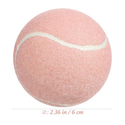 INOOMP 2 Stück Tennisbälle Tennis-Spielbälle Tennis-Übungsbälle Training-Übungsball Für Anfänger Jugendliche Kinder Spieler Rosa