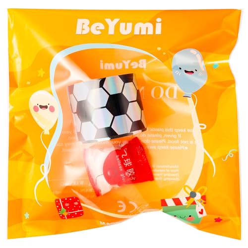 Image of BeYumi Soccer Holographic Border Trim - 65ft Back to School Soccer Patterned Straight Rolled Border Trim Iridescent Football Sport Theme Bulletin Board Set Party School Classroom Chalkboard Wall Decor