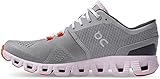 ON Women's Cloud X Comfort Running Shoes, Alloy|Lily, 8.5