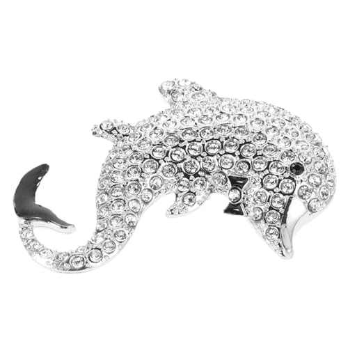 Broche dauphin vintage pour accessoiriser un chapeau de mi-saison en feutre