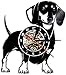 Produktbild hxjie Dackel Hund Vinyl LP Schallplattenuhr 3D Dekor CD Uhr Tiere LED Wanduhr Haustier Doggy Mops Welpen Zeit Uhr Hundeliebhaber Geschenk