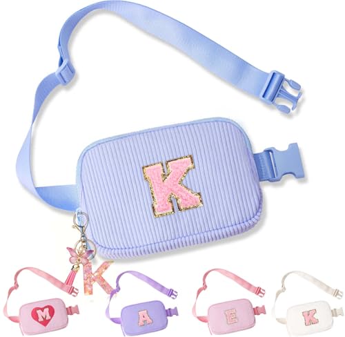 Image of Gifts Girls Teens Kids - Birthday Gifts for Women, Personalized Gifts for Mom Freind Sister Teacher, Graduation GiftsInitial Crossbody Bag Belt Bag for Women K
